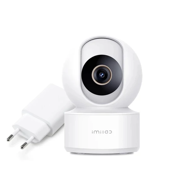 Imilab C22 okos WiFi biztonsági kamera + hálózati adapter - Fehér