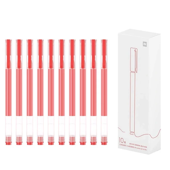 Xiaomi High-capacity Gel Pen (10-Pack) (Red) zselés toll 10-es csomag 0.5mm piros tinta