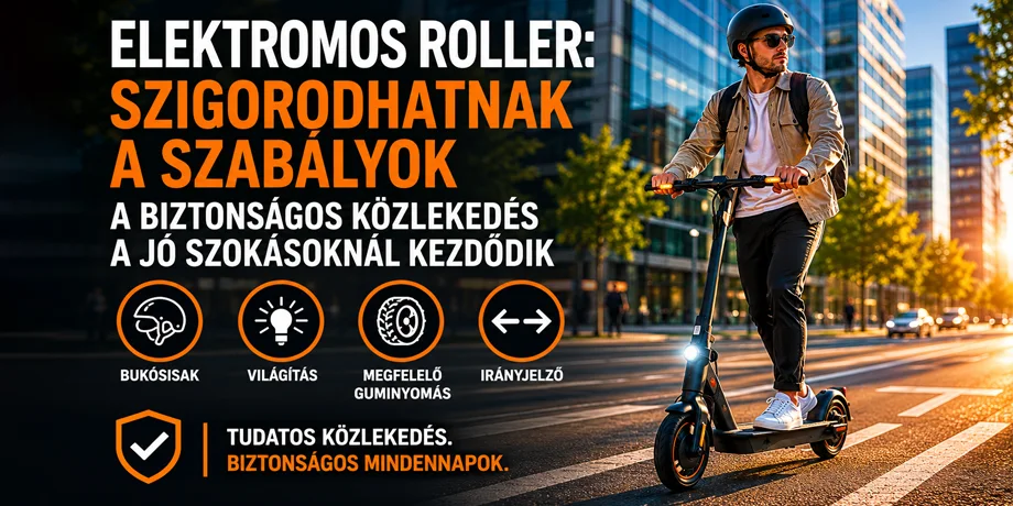 Elektromos roller: a biztonságos közlekedés a jó szokásoknál kezdődik